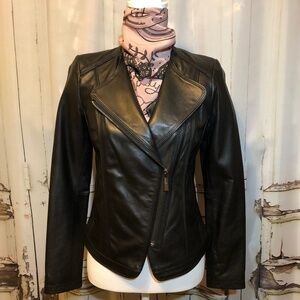 Perfect Condition Leather Moto Jacket from MICHAEL Michael Kors (NWOT)